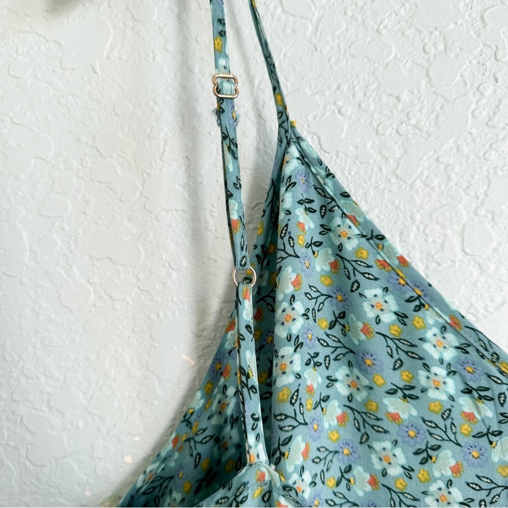 NATURAL LIFE Light Blue Floral Maxi Jumpsuit Romper - Picture 7 of 10